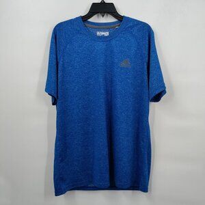 Adidas Ultimate Tee Crewneck Lightweight Short Sleeve T-Shirt Top XL Men Blue
